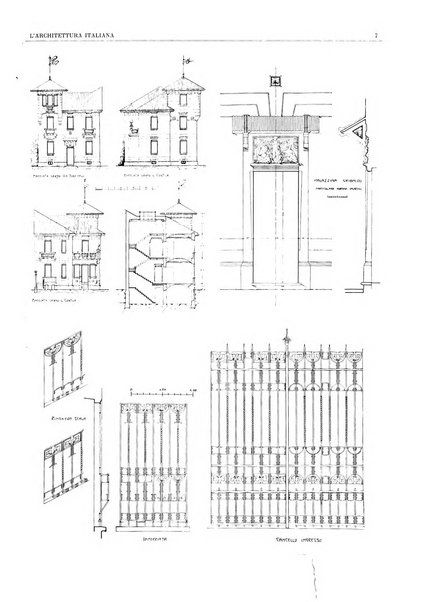 L'architettura italiana periodico mensile di costruzione e di architettura pratica