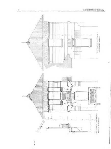 L'architettura italiana periodico mensile di costruzione e di architettura pratica