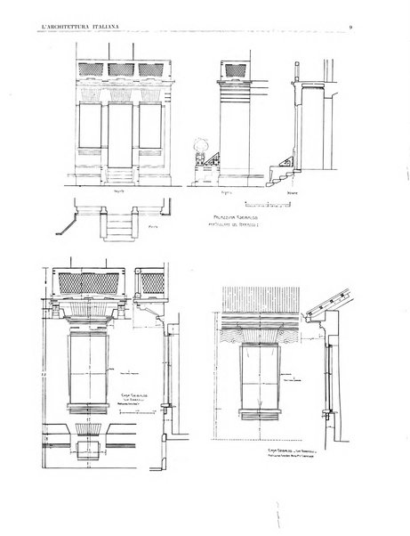 L'architettura italiana periodico mensile di costruzione e di architettura pratica