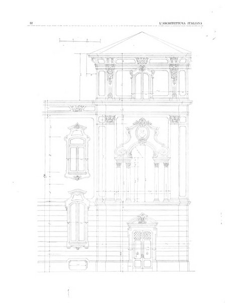 L'architettura italiana periodico mensile di costruzione e di architettura pratica