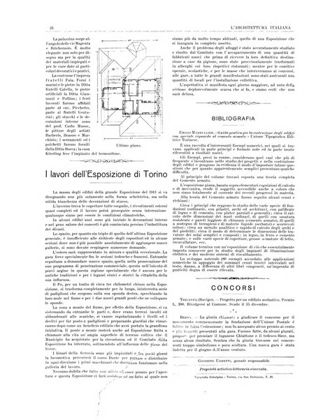 L'architettura italiana periodico mensile di costruzione e di architettura pratica