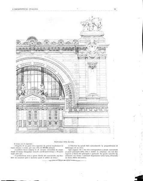 L'architettura italiana periodico mensile di costruzione e di architettura pratica