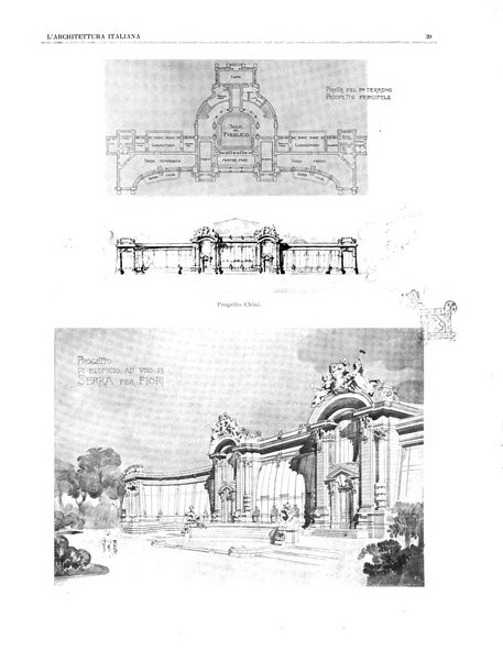 L'architettura italiana periodico mensile di costruzione e di architettura pratica