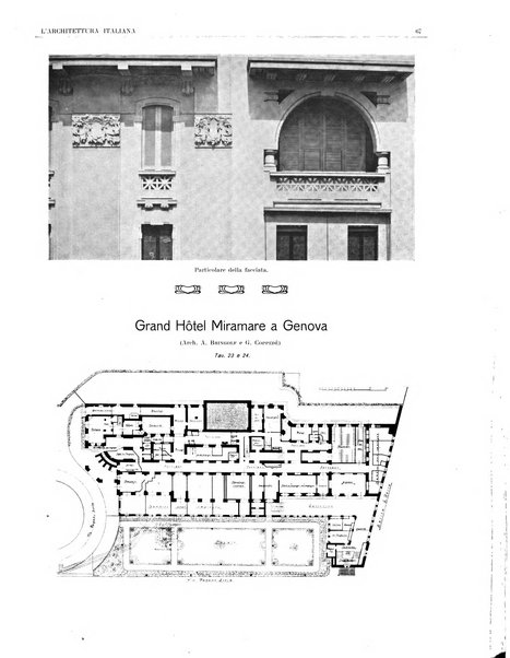 L'architettura italiana periodico mensile di costruzione e di architettura pratica