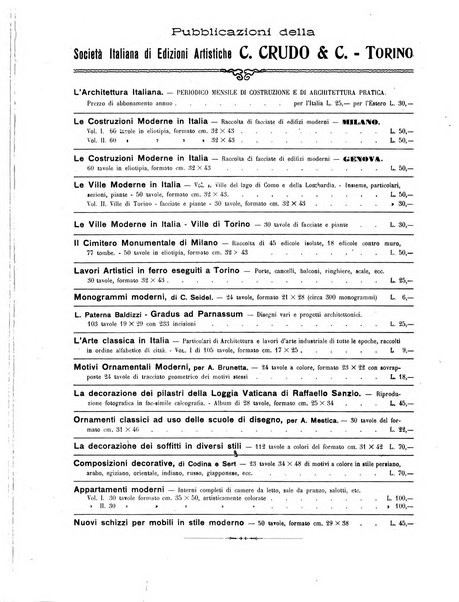 L'architettura italiana periodico mensile di costruzione e di architettura pratica