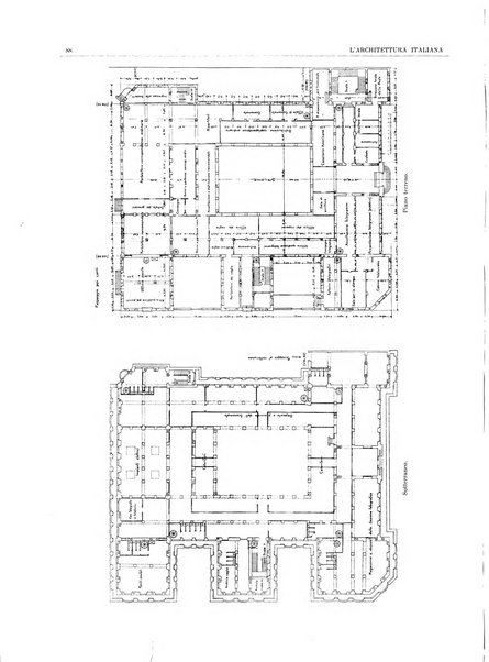 L'architettura italiana periodico mensile di costruzione e di architettura pratica