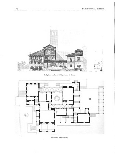 L'architettura italiana periodico mensile di costruzione e di architettura pratica