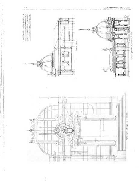 L'architettura italiana periodico mensile di costruzione e di architettura pratica