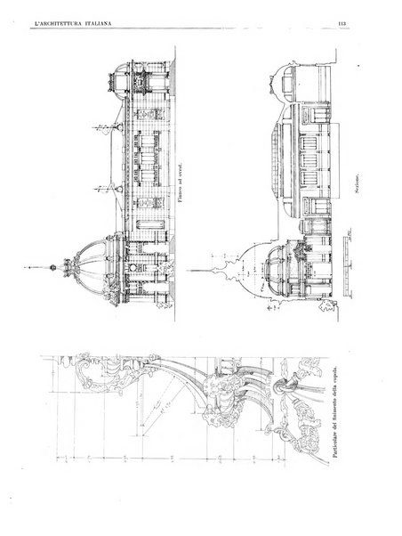 L'architettura italiana periodico mensile di costruzione e di architettura pratica