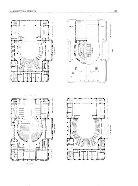 L'architettura italiana periodico mensile di costruzione e di architettura pratica