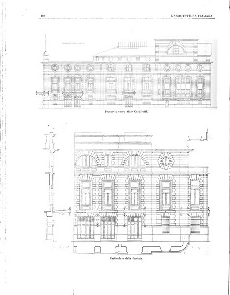 L'architettura italiana periodico mensile di costruzione e di architettura pratica