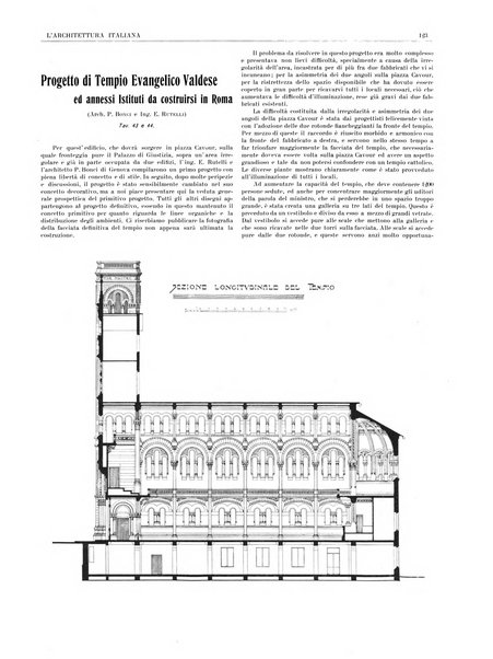 L'architettura italiana periodico mensile di costruzione e di architettura pratica