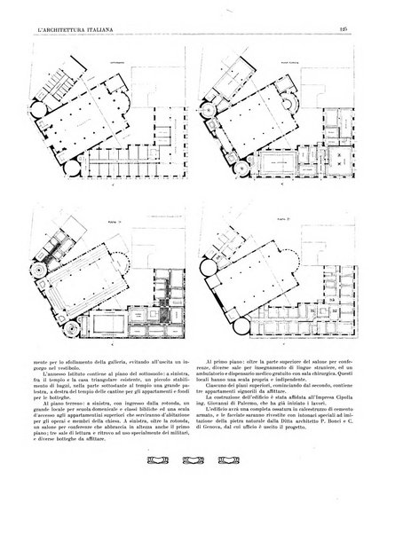 L'architettura italiana periodico mensile di costruzione e di architettura pratica