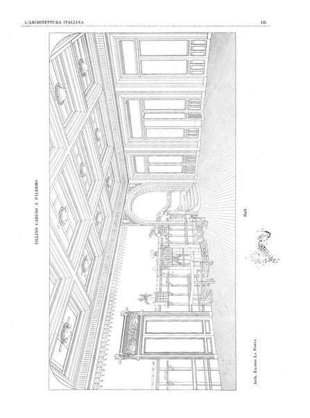 L'architettura italiana periodico mensile di costruzione e di architettura pratica