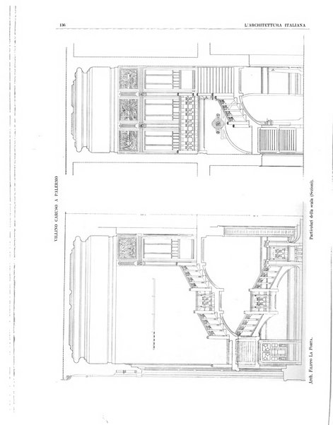 L'architettura italiana periodico mensile di costruzione e di architettura pratica