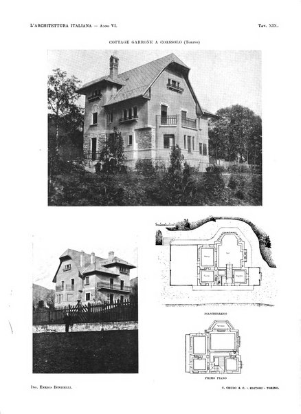 L'architettura italiana periodico mensile di costruzione e di architettura pratica