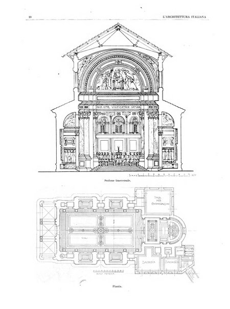 L'architettura italiana periodico mensile di costruzione e di architettura pratica