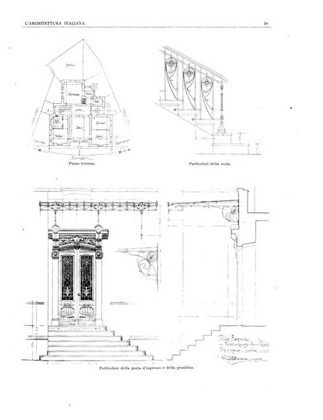 L'architettura italiana periodico mensile di costruzione e di architettura pratica