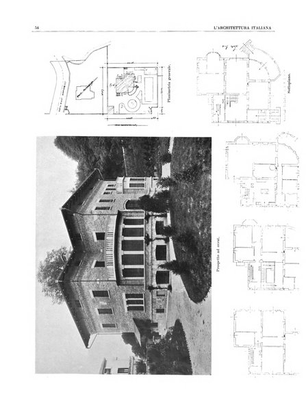 L'architettura italiana periodico mensile di costruzione e di architettura pratica