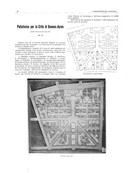 L'architettura italiana periodico mensile di costruzione e di architettura pratica