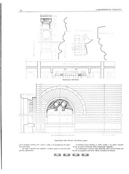 L'architettura italiana periodico mensile di costruzione e di architettura pratica