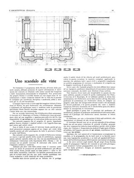 L'architettura italiana periodico mensile di costruzione e di architettura pratica