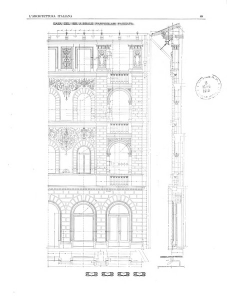 L'architettura italiana periodico mensile di costruzione e di architettura pratica