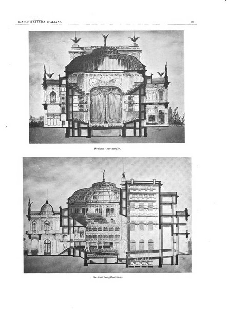 L'architettura italiana periodico mensile di costruzione e di architettura pratica