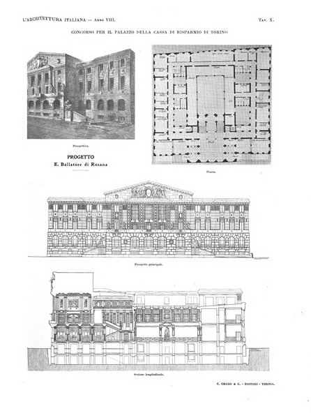 L'architettura italiana periodico mensile di costruzione e di architettura pratica