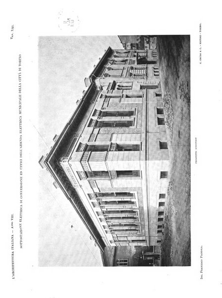 L'architettura italiana periodico mensile di costruzione e di architettura pratica