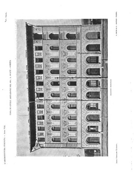 L'architettura italiana periodico mensile di costruzione e di architettura pratica