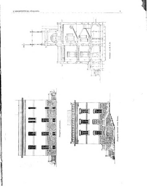 L'architettura italiana periodico mensile di costruzione e di architettura pratica