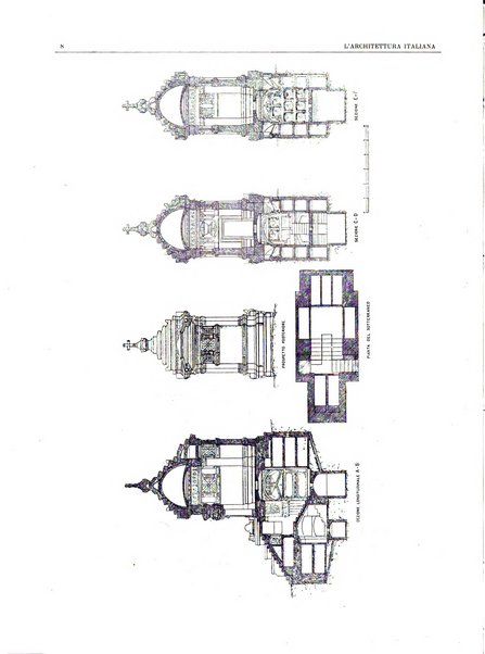 L'architettura italiana periodico mensile di costruzione e di architettura pratica