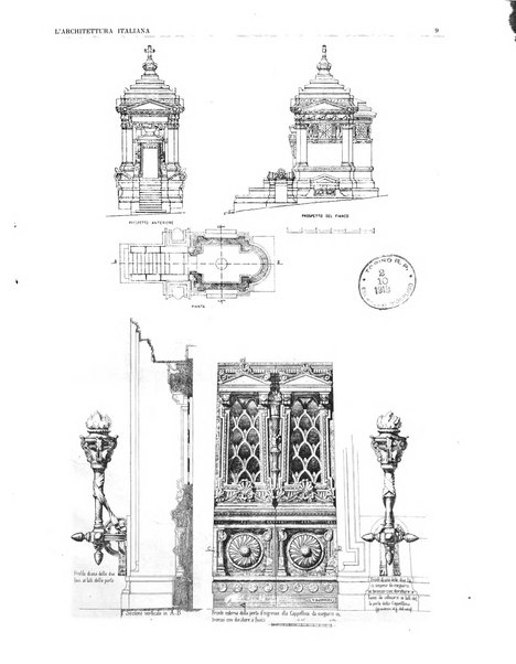 L'architettura italiana periodico mensile di costruzione e di architettura pratica