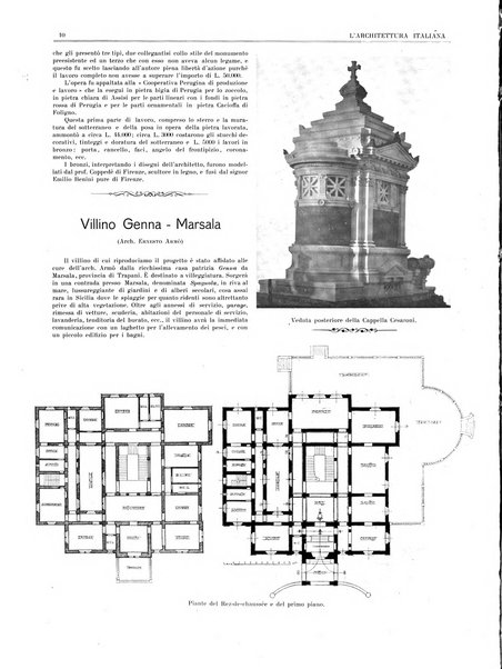 L'architettura italiana periodico mensile di costruzione e di architettura pratica