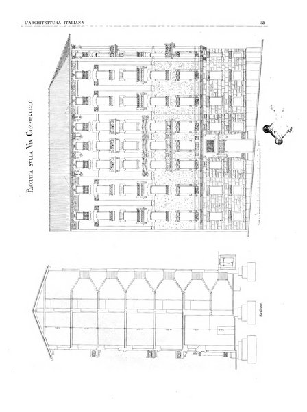 L'architettura italiana periodico mensile di costruzione e di architettura pratica