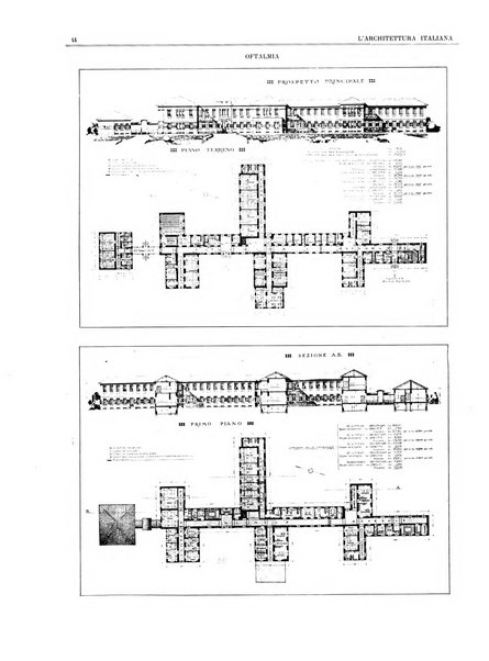 L'architettura italiana periodico mensile di costruzione e di architettura pratica