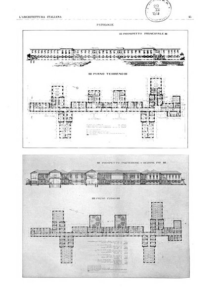 L'architettura italiana periodico mensile di costruzione e di architettura pratica