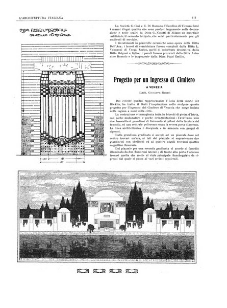 L'architettura italiana periodico mensile di costruzione e di architettura pratica