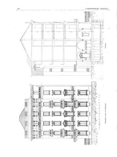 L'architettura italiana periodico mensile di costruzione e di architettura pratica