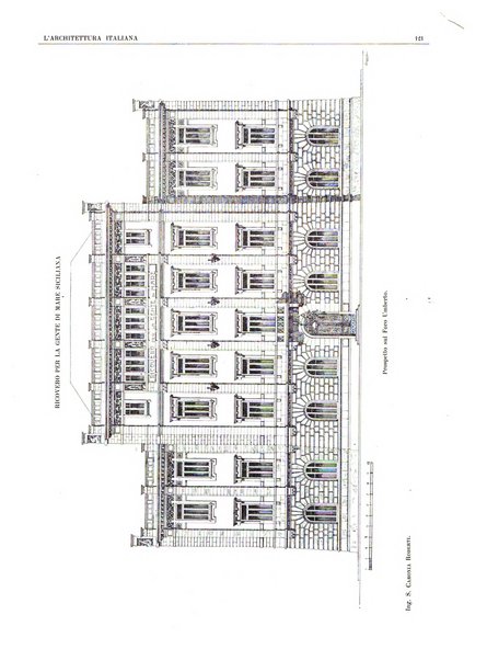 L'architettura italiana periodico mensile di costruzione e di architettura pratica