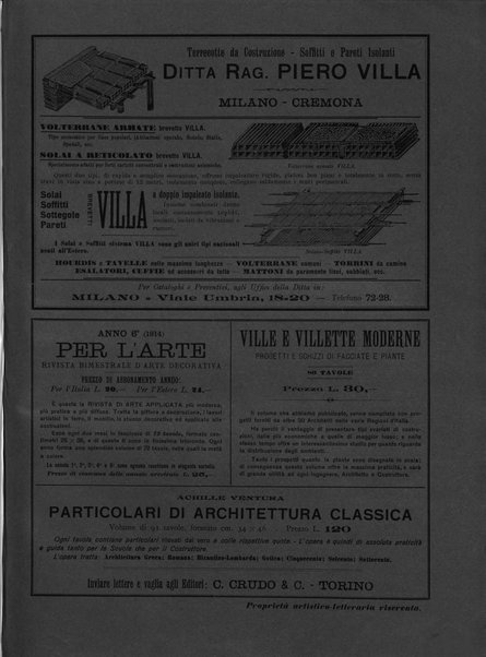 L'architettura italiana periodico mensile di costruzione e di architettura pratica