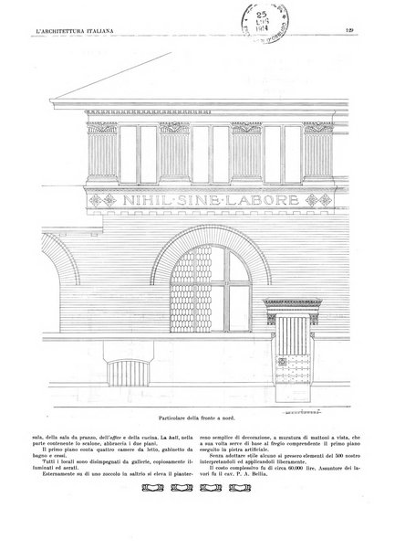 L'architettura italiana periodico mensile di costruzione e di architettura pratica