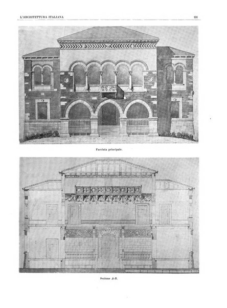 L'architettura italiana periodico mensile di costruzione e di architettura pratica