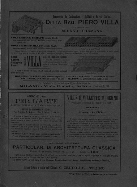 L'architettura italiana periodico mensile di costruzione e di architettura pratica