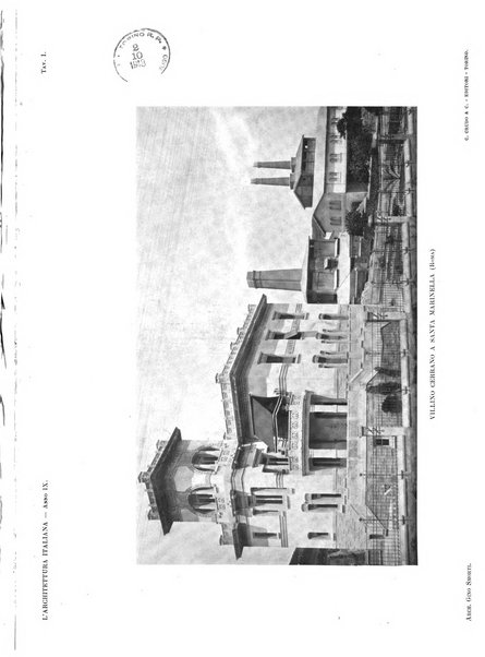 L'architettura italiana periodico mensile di costruzione e di architettura pratica