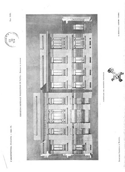 L'architettura italiana periodico mensile di costruzione e di architettura pratica