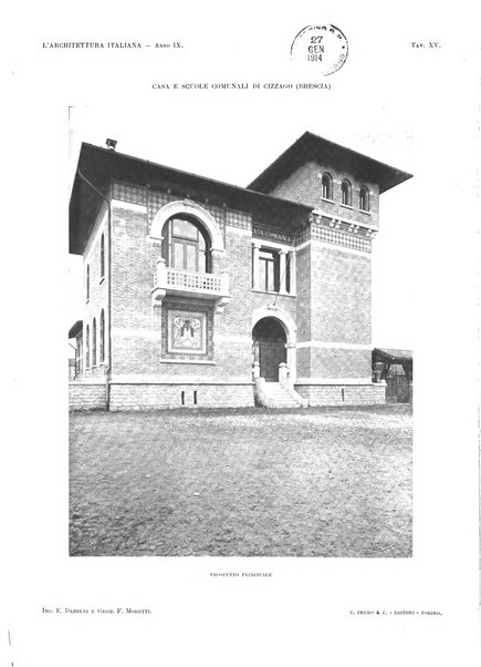 L'architettura italiana periodico mensile di costruzione e di architettura pratica