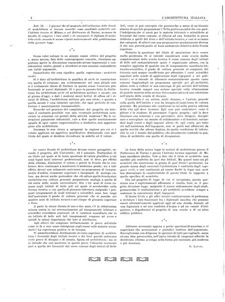 L'architettura italiana periodico mensile di costruzione e di architettura pratica