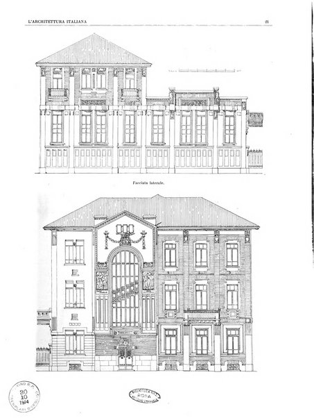 L'architettura italiana periodico mensile di costruzione e di architettura pratica